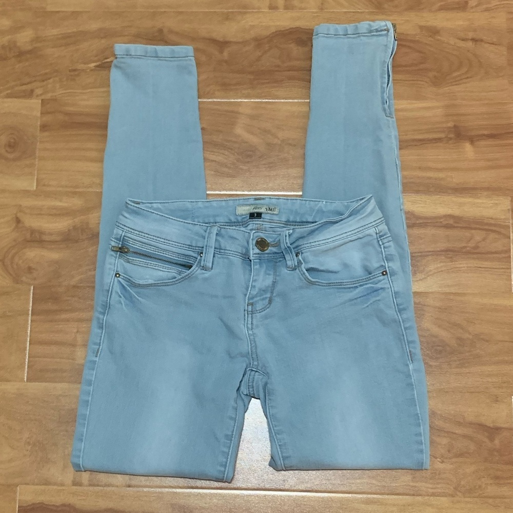 YMI foxy skinny jeans women juniors 3 washed blue